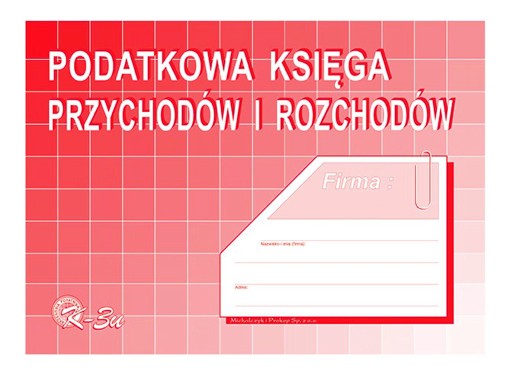 Druk Michalczyk i Prokop podatkowa KPiR A5 K-3u