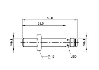 Индуктивный датчик Balluff BES0350 M8x1 1,5 мм