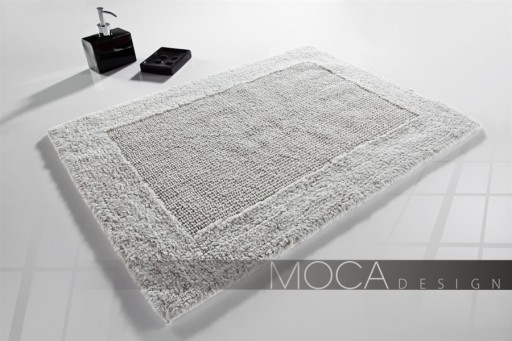 DYWANIK GRUBY BAWEŁNA MOCA DESIGN 60x100 SREBRNY