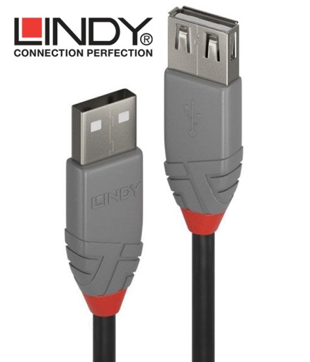 УДЛИНИТЕЛЬ USB 2.0 A-A LINDY 36701 — 0,5 м