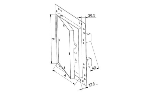 AIRIN АЛЮМИНИЕВАЯ ОБЗОРНАЯ РУЧКА EKRAL18 25x25