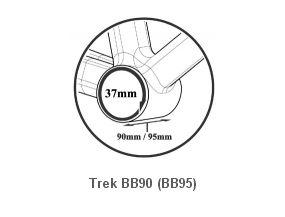 Подшипники каретки TOKEN BB90 Trek BB90 и BB95