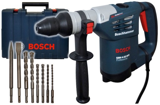 GBH 4-32 DFR МОЛОТОК BOSCH + 6 СВЕРЛ, 2 ДОЛОТА