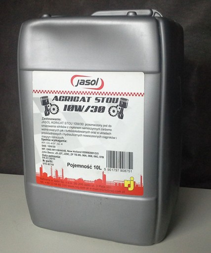 JASOL AGRICAT STOU 10W30 10L olej wielofunkcyjny