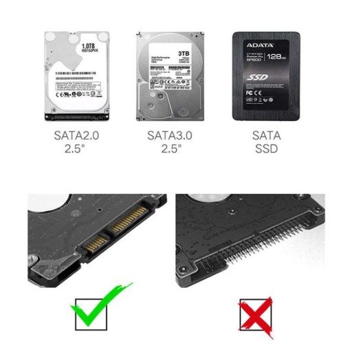 КАРМАННЫЙ КОРПУС ДЛЯ 2,5-дюймового жесткого диска SATA USB3.0 2 ТБ