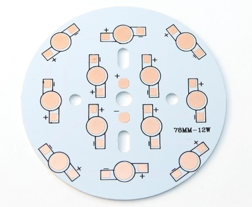 Alu PCB płytka star 12x POWER LED 1W 3W 5W 78mm W