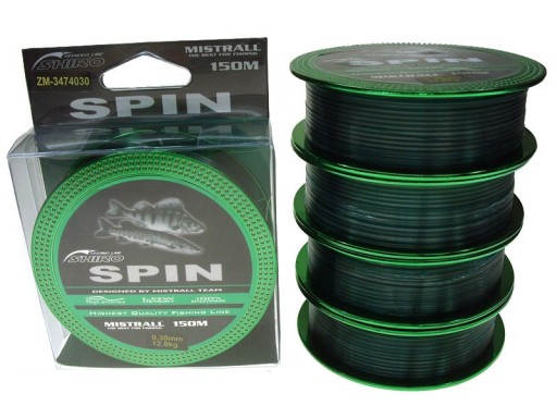 SPINNINGOWA ŻYŁKA MISTRALL SHIRO SPIN 0,16mm /150m