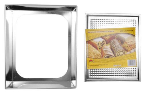 Blacha forma z wyjmowanym dnem 28x23,5x6 cm