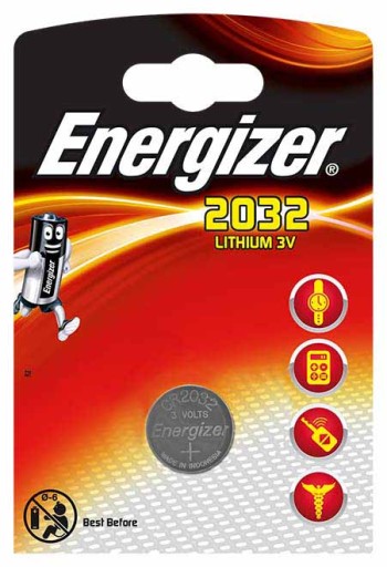 Литиевая батарея Energizer CR2032 LITHIUM 3V DL2032