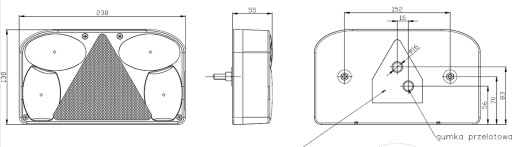 фонарь задний прицеп полуприцеп 12/24V AC