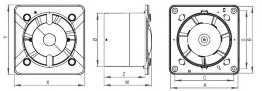 Вентилятор SYSTEM+ KWT 125 STANDARD Fi 125