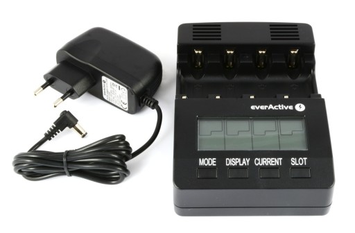 Ładowarka everActive NC-3000 AA/AAA, R14, R20 z funkcją rozładowania