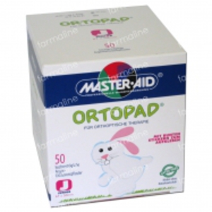 50 патчей под глаза WHITE MEDIUM Ortopad для детей от 2 до 4 лет.