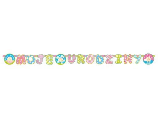Баннер на день рождения PASTEL My Birthday 186см GRL