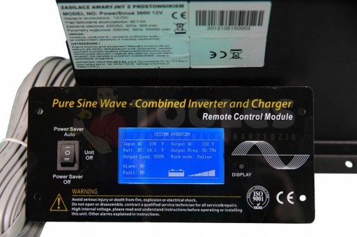 PRZETWORNICA NAPIĘCIA 24V 230V 5000W / 15000W UPS