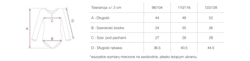 ТАНЦЕВАЛЬНЫЙ НАРЯД ГИМНАСТИЧЕСКИЙ БОДИ БАЛЕТ X2 HR 122/128