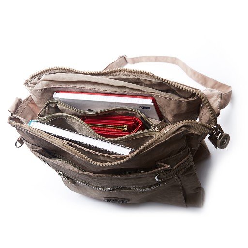 Легкая женская сумка из ткани Grey Bag Street.