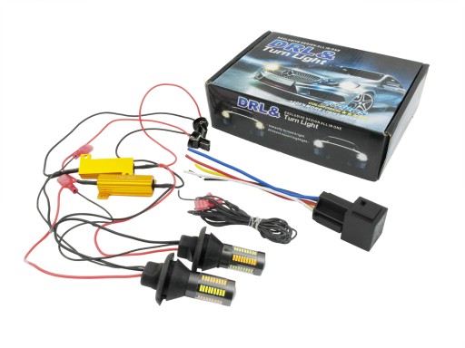 2в1 ДНЕВНЫЕ ОГНИ И ПОВОРОТНИКИ LED DRL W21W