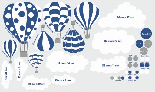 Детские наклейки на стену Воздушные шары Воздушный шар