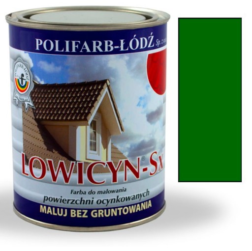 Lowicyn Sx farba ZIELONY TRAW RAL6010 POŁYSK 10L