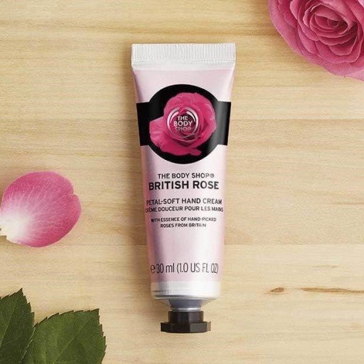 THE BODY SHOP BRITISH ROSE HAND CREAM Krem do rąk Róża Brytyjska Cukierek