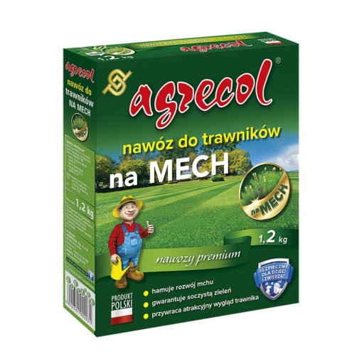 Nawóz Do Trawy Zwalczający Mech 1,2kg Agrecol