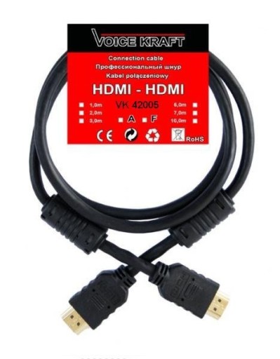 Przewód Kabel HDMI - HDMI 3m FULL HD 3D