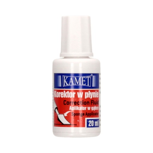 Korektor płyn 20ml gąbka Kamet