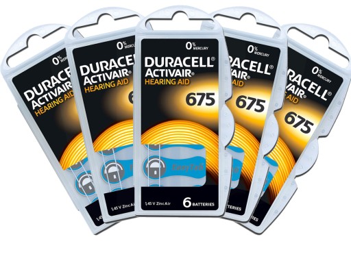 DURACELL 30x Bateria Słuchowa 675 PR44 Activair900