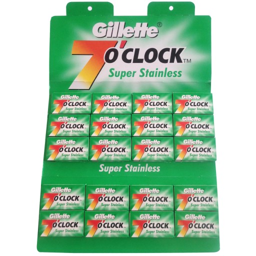 Zestaw żyletek do golenia Gillette 7o'clock.