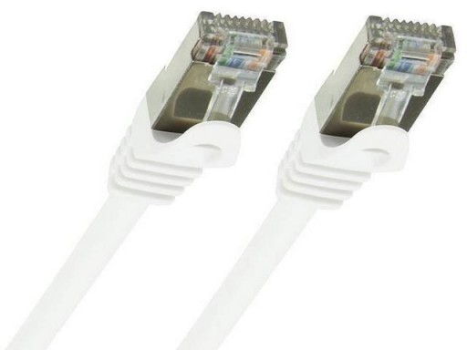 CAT6A biały akryl kabel sieciowy 50m RJ45 cat 6a