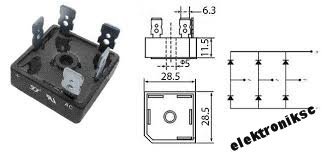 Mostek Prostowniczy 3-fazowy1600V 35A SKBPC3516