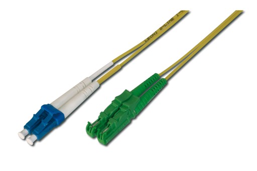 Patch Cord jednomodowy LC/PC-E2000/APC 0.5m Duplex