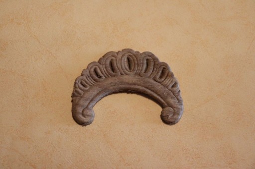 Dekor 8x5,5cm, ornament, sztukateria- D025