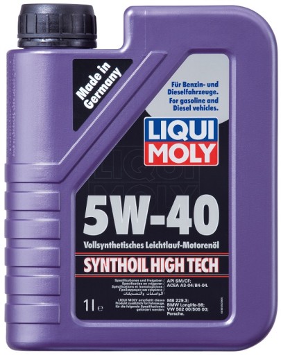 LIQUI MOLY SYNTHOIL HIGH TECH 5W40 2622 1L 502.00