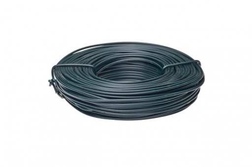 Drut powlekany PCV ogrodniczy ZIELONY - 1 mm 50 mb