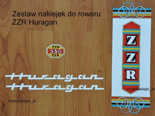 rower ZZR HURAGAN naklejki - od duboisi