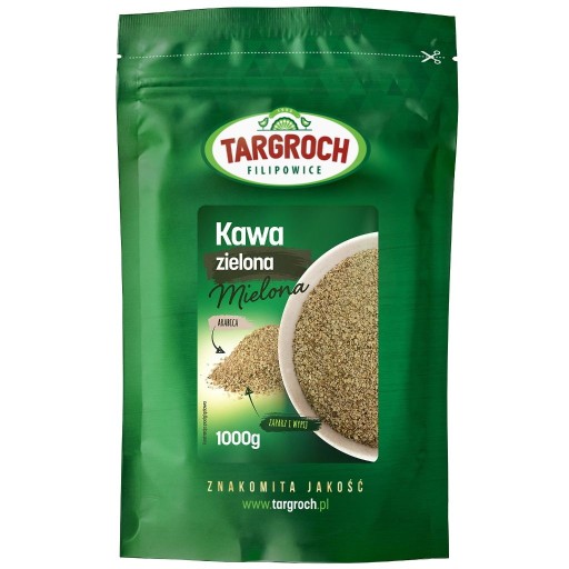 Kawa mielona zielona zdrowy napój arabica 1kg Targroch