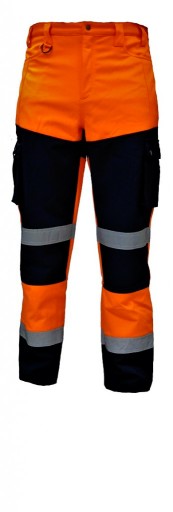 Spodnie Ostrzegawcze Softshell SNOW HAWK Odblaskowe Zimowe POM, XL