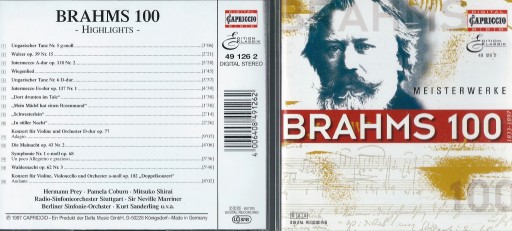 ^ Brahms MEISTERWERKE Marriner Sanderling CD