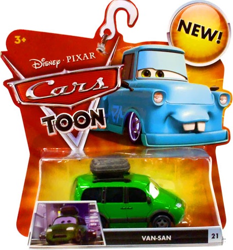 Turysta Tokio Van San Auta Cars Mattel Tokyo Toon