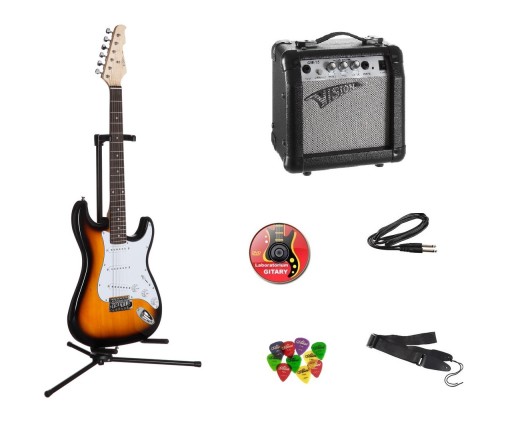 GITARA ELEKTRYCZNA + WZMACNIACZ GITAROWY PROMOCJA!