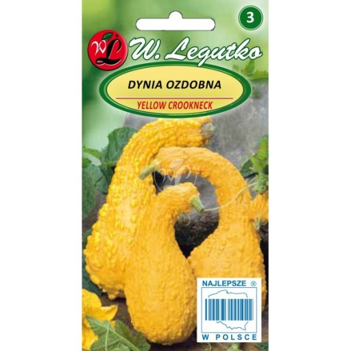 DYNIA OZDDOBNA YELLOW CROOKNECK żółte łabądki nasiona lg