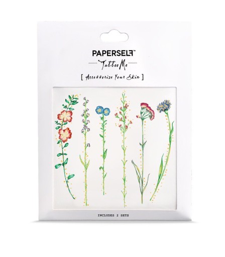 Paperself tatuaż kwiat w stylu Vintage Flower