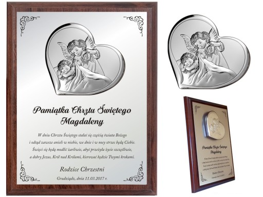 prezent OBRAZEK PAMIĄTKA na CHRZEST ŚWIĘTY CHRZTU