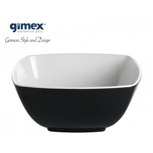 Miska Quadrato Black&White 1szt melamina Gimex