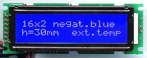 ART Nowe LCD 2x16 NISKI=30mm (White/Blue-W2B LED)