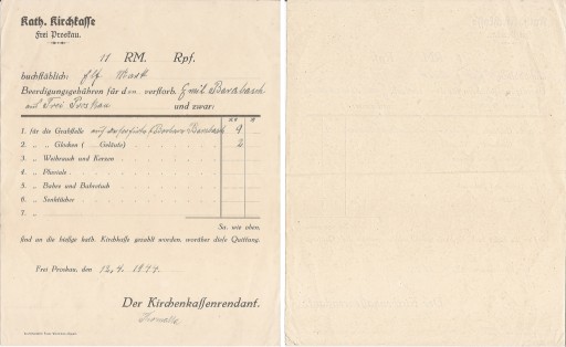 1944 FREI PROSKAU LIGOTA PRÓSZKOWSKA POW. OPOLE