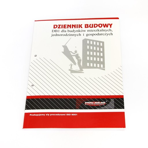 DRUK A4 Dziennik Budowy DB1 Mieszk. Jednor. Gospo.