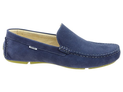 Badura mokasyny półbuty 2205-M-019 niebieskie 41